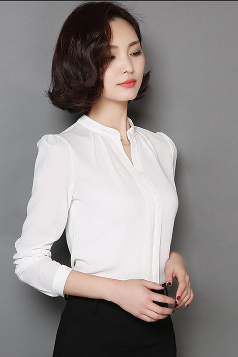 女士雪紡衫上衣襯衣定做